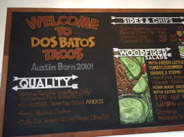 Dos Batos menu