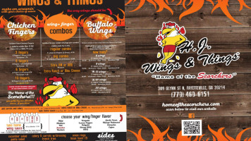 H.j. Wings Things menu