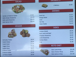 Shawarma Falafel Shaq menu