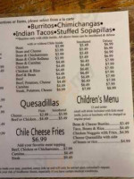 Lupita's Mexican menu