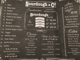 Sourdough Co. menu