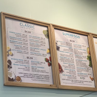 Tropical Smoothie Cafe menu