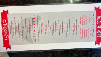 Southern Chicks Cafe Daiquiris menu