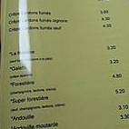 Creperie des Fontaines menu