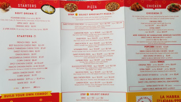 Love Letter Pizza Chicken menu