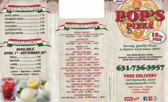 Pop's Pizza food