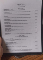 Lakeside Hideaway menu