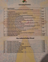 LITTLE INDIA menu