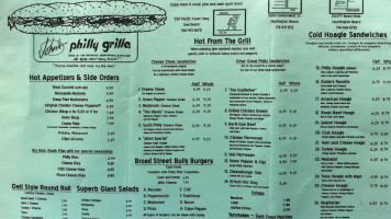 John's Philly Grille (we Close Early If We Run Out Of Fresh Baked Bread) menu