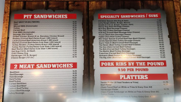 Chaps Pit Beef menu