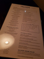 Hillside Fine Grill menu