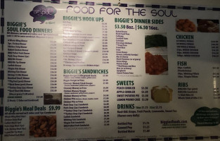 A Taste Of Soul By Biggie menu