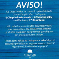 Chaplin Restaurante menu