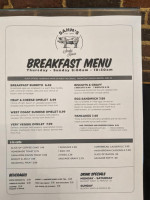 Sahm's Smokehouse Attica menu