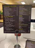 Burger Box menu