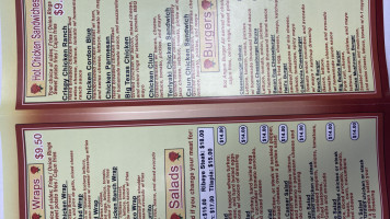 Rosa's Deli menu