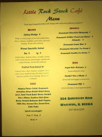 Little Rock Stock Cafe menu