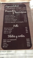 Restaurant Verónica menu