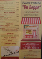 Gabana Pizzeria Da Beppe menu