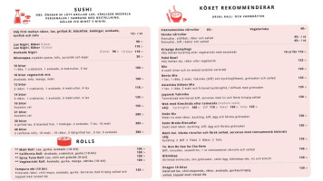 Asiatiska Köket menu