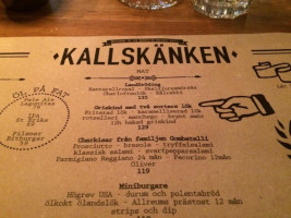 Kallskänken food