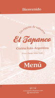 El tapanco menu