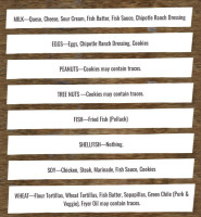 Illegal Pete's menu