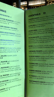 Mosto menu