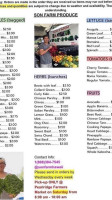 Pearlridge Farmers Market menu