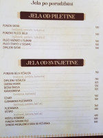 Restoran Pizzerija Maestro menu