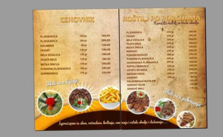 Gurman Roštiljnica menu