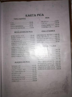 Splav Restoran Sjaj menu