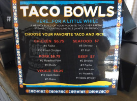 Rusty Taco menu