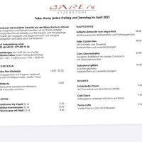 Bären menu