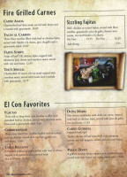 El Conquistador menu