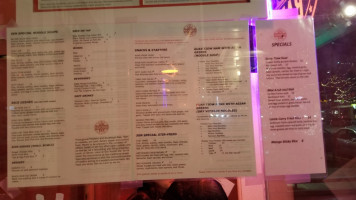 Sen Noodle menu