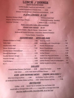 O'brien's Southern Diner menu