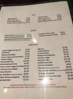 Hunan Noodle menu