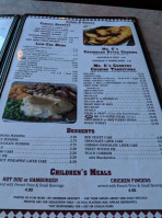 The Original Mr. G's menu