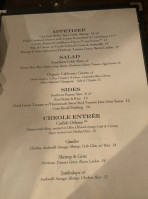 Roux Creole Cuisine menu