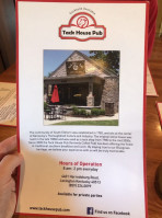 Tack House Pub menu