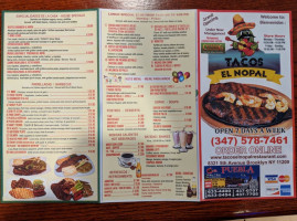 Tacos El Nopal menu