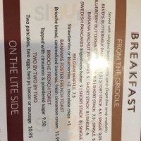 Boulevard Cafe menu