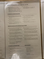 Bridgeman's Chophouse menu