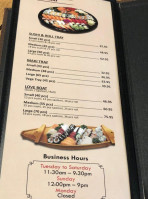 Sushi Minato menu