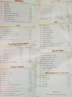 Chen's Restaurant menu