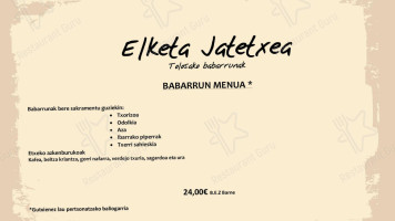 Elketa Jatetxea menu