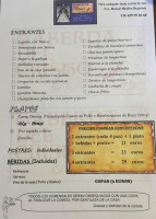 Taberna Del Cristo menu