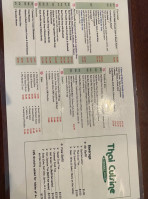 Thai Cuisine Noodle House menu