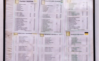 Café El Parque menu